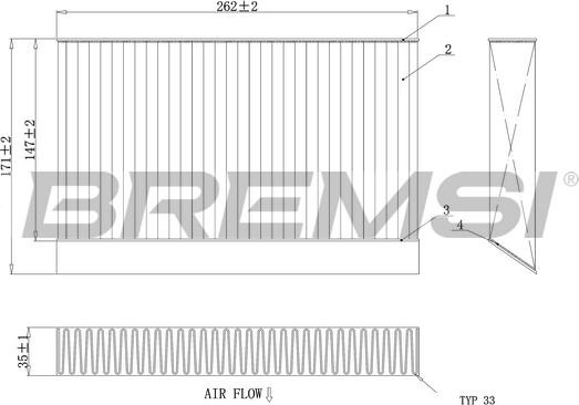 Bremsi FC0408C - Filtro, Aria abitacolo www.autoricambi360.it
