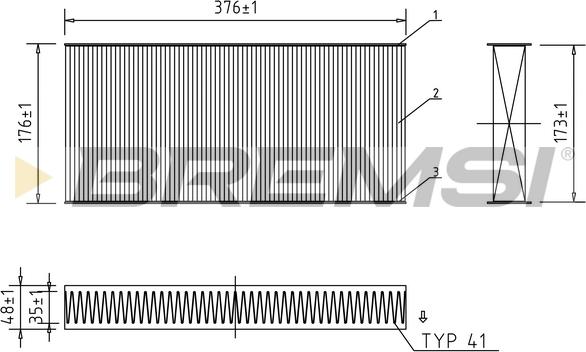 Bremsi FC0403C - Filtro, Aria abitacolo www.autoricambi360.it