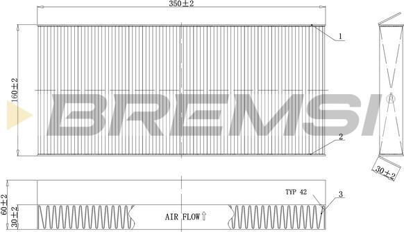 Bremsi FC0480C - Filtro, Aria abitacolo www.autoricambi360.it