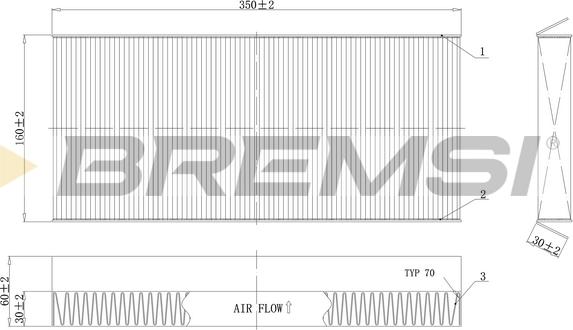 Bremsi FC0480 - Filtro, Aria abitacolo www.autoricambi360.it