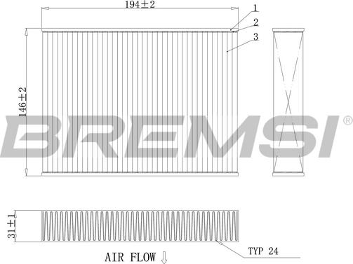 Bremsi FC0432A - Filtro, Aria abitacolo www.autoricambi360.it