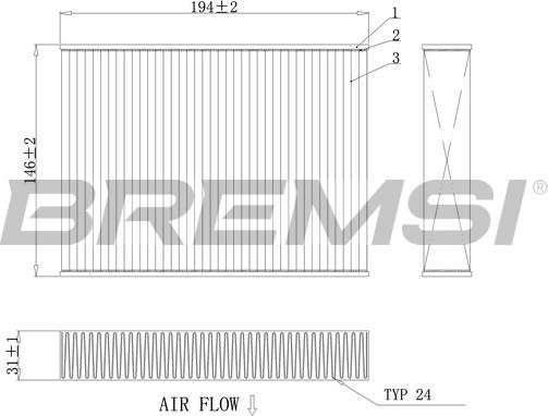 Bremsi FC0432C - Filtro, Aria abitacolo www.autoricambi360.it