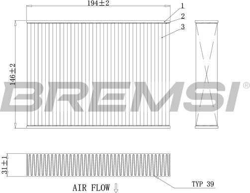 Bremsi FC0432 - Filtro, Aria abitacolo www.autoricambi360.it