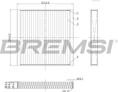 Bremsi FC0437C - Filtro, Aria abitacolo www.autoricambi360.it