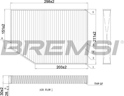 Bremsi FC0421C - Filtro, Aria abitacolo www.autoricambi360.it