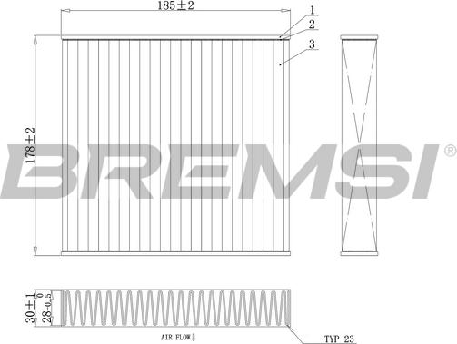 Bremsi FC0427A - Filtro, Aria abitacolo www.autoricambi360.it