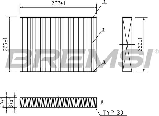 Bremsi FC0472C - Filtro, Aria abitacolo www.autoricambi360.it