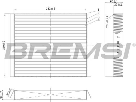 Bremsi FC0501 - Filtro, Aria abitacolo www.autoricambi360.it