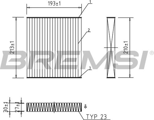 Bremsi FC0099A - Filtro, Aria abitacolo www.autoricambi360.it