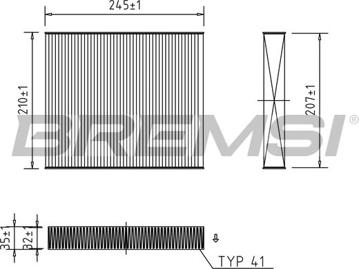 Bremsi FC0094 - Filtro, Aria abitacolo www.autoricambi360.it