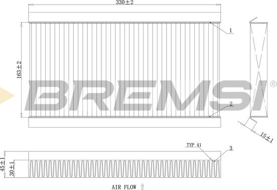 Bremsi FC0090A - Filtro, Aria abitacolo www.autoricambi360.it
