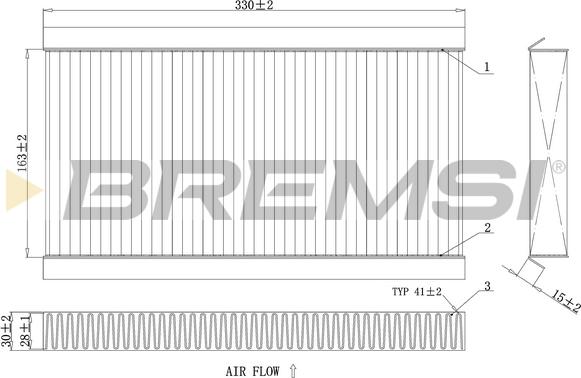 Bremsi FC0090C - Filtro, Aria abitacolo www.autoricambi360.it