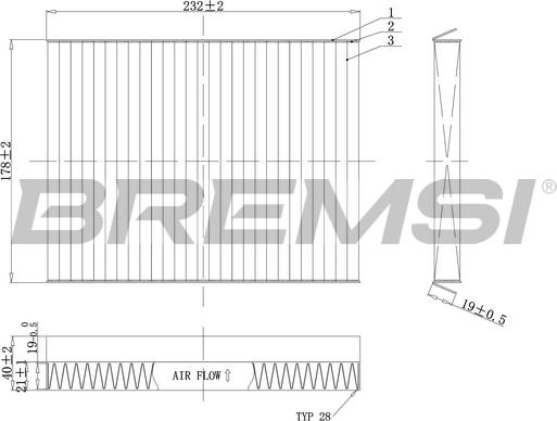 Bremsi FC0091C - Filtro, Aria abitacolo www.autoricambi360.it