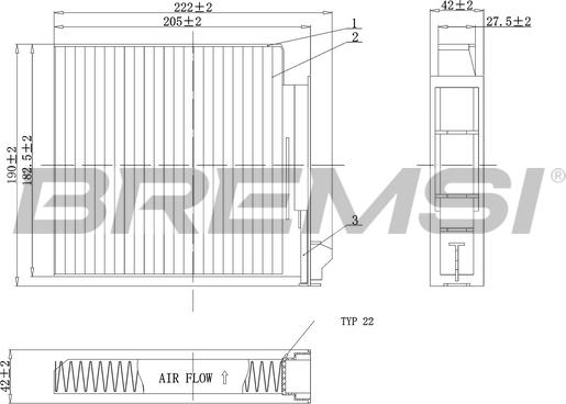 Bremsi FC0093C - Filtro, Aria abitacolo www.autoricambi360.it