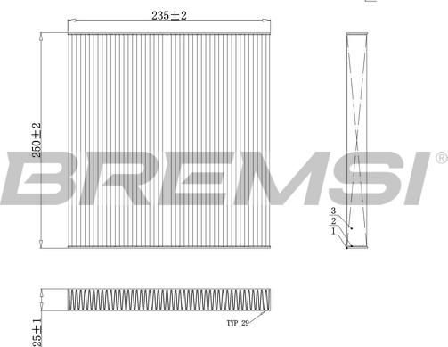 Bremsi FC0082C - Filtro, Aria abitacolo www.autoricambi360.it