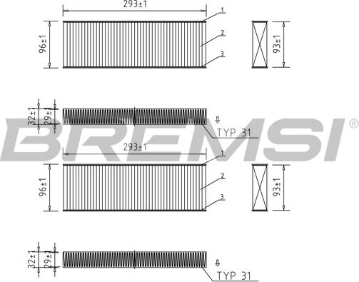 Bremsi FC0071A - Filtro, Aria abitacolo www.autoricambi360.it