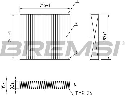 Bremsi FC0078A - Filtro, Aria abitacolo www.autoricambi360.it
