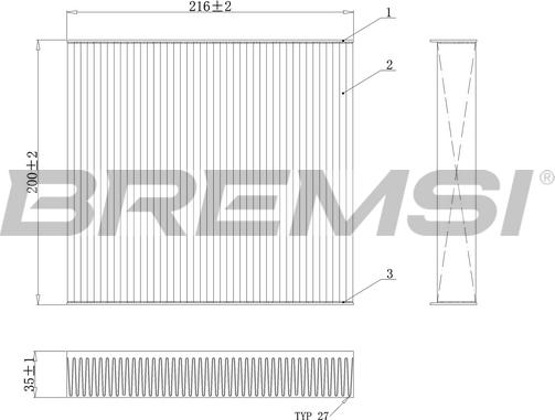 Bremsi FC0078C - Filtro, Aria abitacolo www.autoricambi360.it