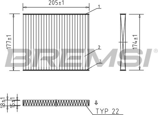 Bremsi FC0162C - Filtro, Aria abitacolo www.autoricambi360.it