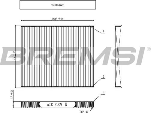 Bremsi FC0162 - Filtro, Aria abitacolo www.autoricambi360.it