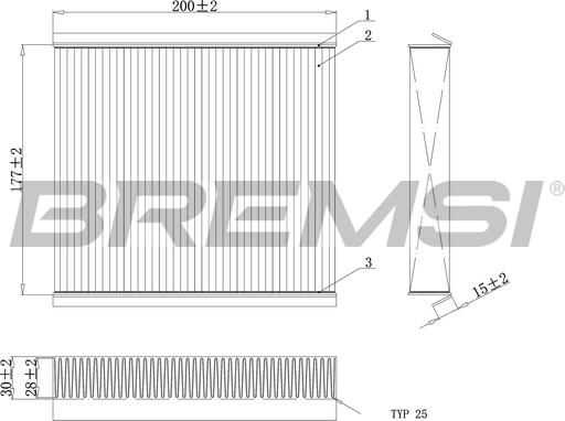 Bremsi FC0167C - Filtro, Aria abitacolo www.autoricambi360.it