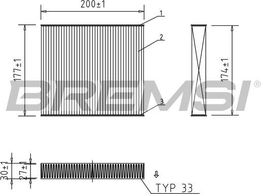 Bremsi FC0167 - Filtro, Aria abitacolo www.autoricambi360.it
