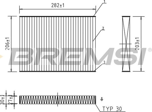Bremsi FC0181A - Filtro, Aria abitacolo www.autoricambi360.it
