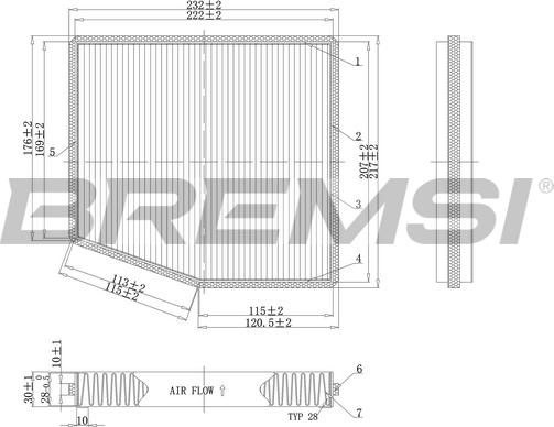 Bremsi FC0187C - Filtro, Aria abitacolo www.autoricambi360.it
