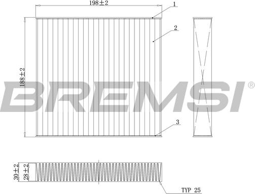 Bremsi FC0171C - Filtro, Aria abitacolo www.autoricambi360.it