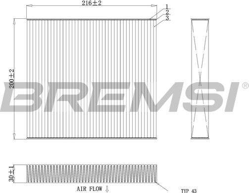 Bremsi FC0855 - Filtro, Aria abitacolo www.autoricambi360.it