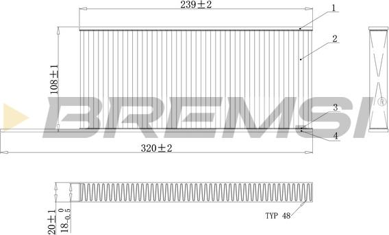 Bremsi FC0863 - Filtro, Aria abitacolo www.autoricambi360.it