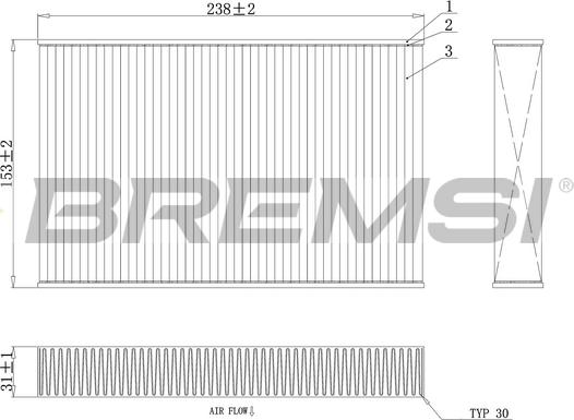 Bremsi FC0885A - Filtro, Aria abitacolo www.autoricambi360.it