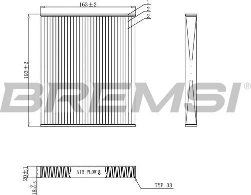 Bremsi FC0887 - Filtro, Aria abitacolo www.autoricambi360.it