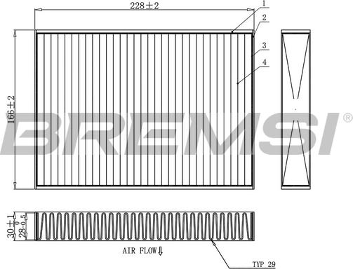 Bremsi FC0871A - Filtro, Aria abitacolo www.autoricambi360.it
