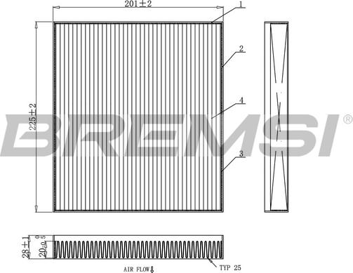 Bremsi FC0872C - Filtro, Aria abitacolo www.autoricambi360.it