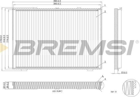 Bremsi FC1946C - Filtro, Aria abitacolo www.autoricambi360.it