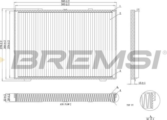 Bremsi FC1946 - Filtro, Aria abitacolo www.autoricambi360.it