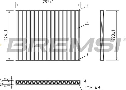 Bremsi FC1919 - Filtro, Aria abitacolo www.autoricambi360.it