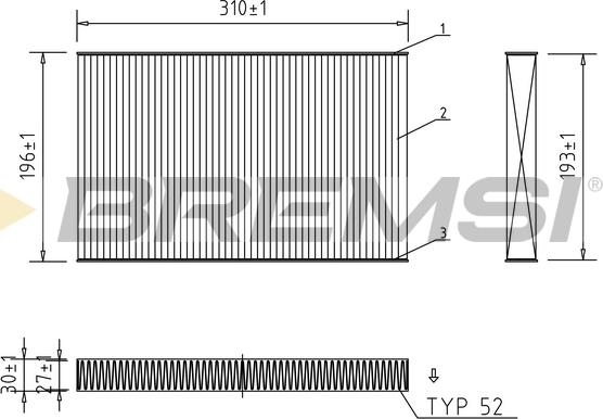 Bremsi FC1549 - Filtro, Aria abitacolo www.autoricambi360.it