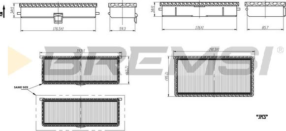 Bremsi FC1557 - Filtro, Aria abitacolo www.autoricambi360.it