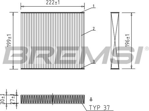 Bremsi FC1563 - Filtro, Aria abitacolo www.autoricambi360.it