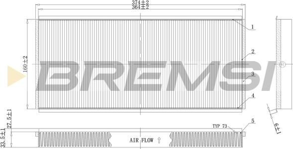 Bremsi FC1335 - Filtro, Aria abitacolo www.autoricambi360.it