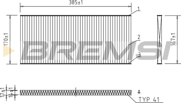 Bremsi FC1330C - Filtro, Aria abitacolo www.autoricambi360.it