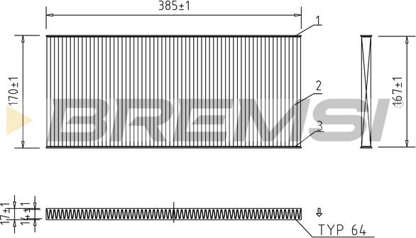 Bremsi FC1330 - Filtro, Aria abitacolo www.autoricambi360.it