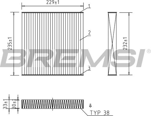 Bremsi FC1325 - Filtro, Aria abitacolo www.autoricambi360.it