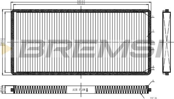 Bremsi FC1326C - Filtro, Aria abitacolo www.autoricambi360.it