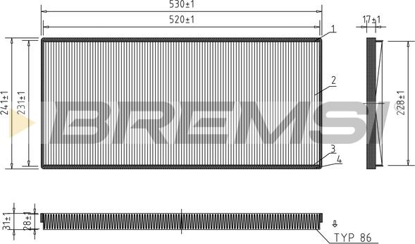 Bremsi FC1326 - Filtro, Aria abitacolo www.autoricambi360.it
