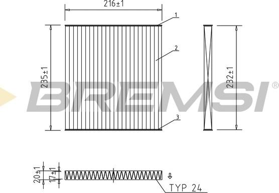 Bremsi FC2569C - Filtro, Aria abitacolo www.autoricambi360.it