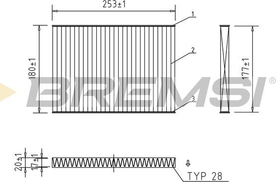 Bremsi FC2587C - Filtro, Aria abitacolo www.autoricambi360.it
