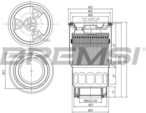 Bremsi FE0046 - Filtro carburante www.autoricambi360.it